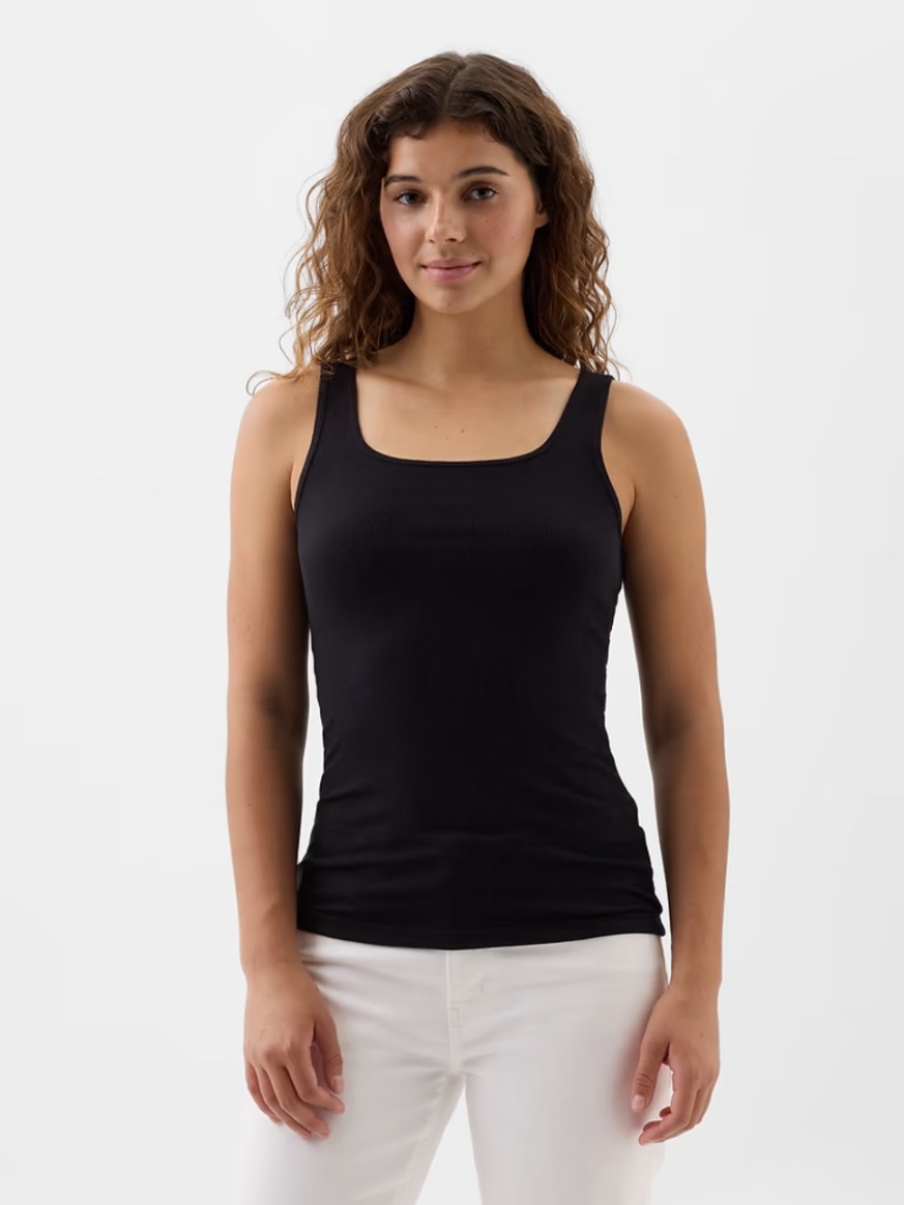 GAP Factory Black Rib Tank Top